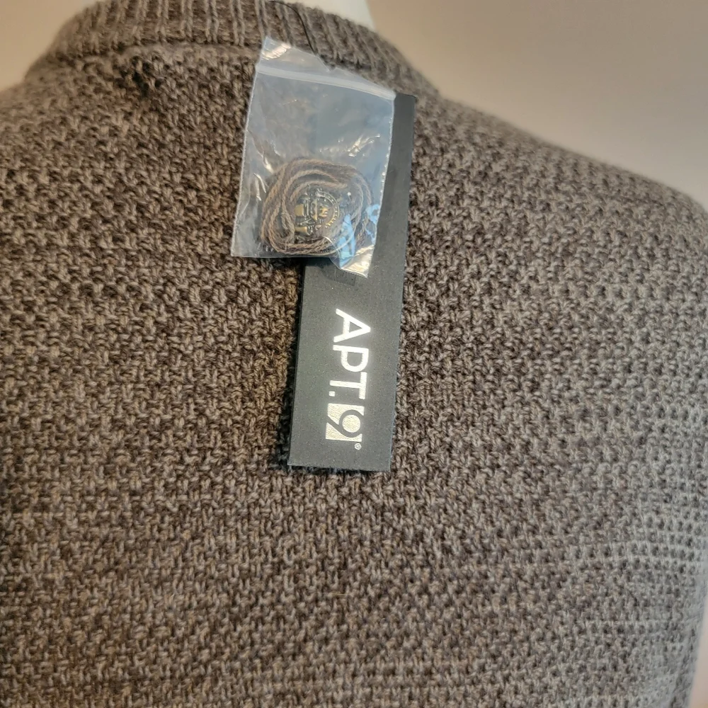 Marled Cardigan Sweater Petite‎ XL Knit Shawl Cottagecore Granny Brown Warm